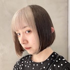 ボブ/前下がりボブ/ポイントハイライト/フェイスフレーミング