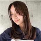 ミディアム/レイヤーカット/顔周りカット/透明感カラー