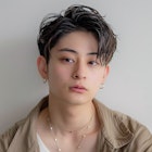 メンズ◎センターパート×ニュアンスカラー×韓国風マッシュ