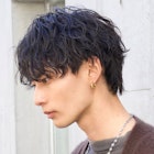 ツイストスパイラルパーマアップバングショートコンマバング