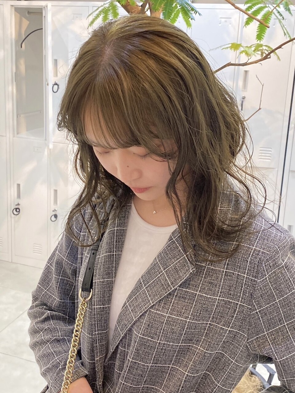 ☆ブリーチなしダブルカラー オリーブ オリーブベージュ