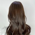 顔周りレイヤーロングおくれ毛韓国ヘアグレージュ_ba565442