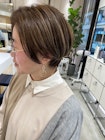 大人ショート/ショートボブ/白髪ぼかしハイライト/武蔵小杉