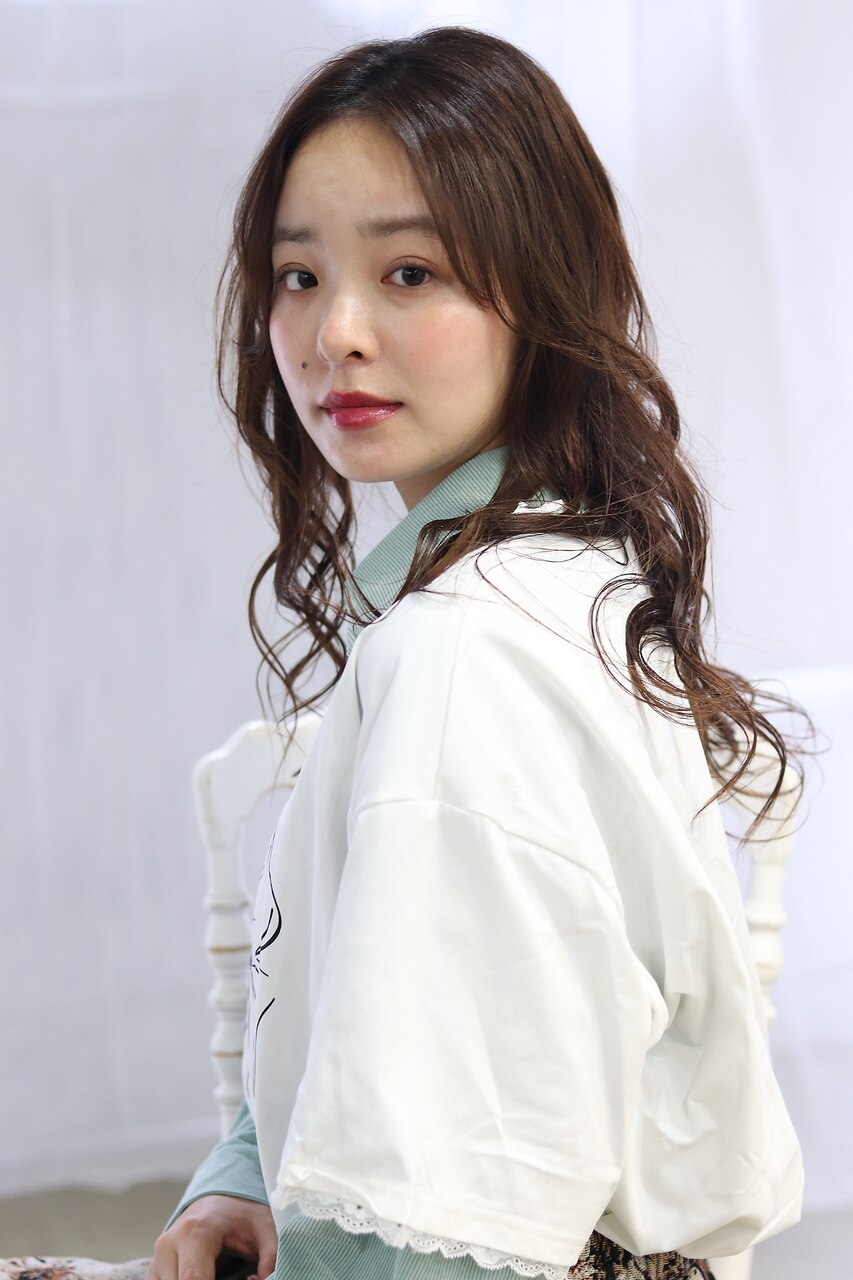 20代30代40代＊ふんわりロングヘア＊チョコレートベージュ