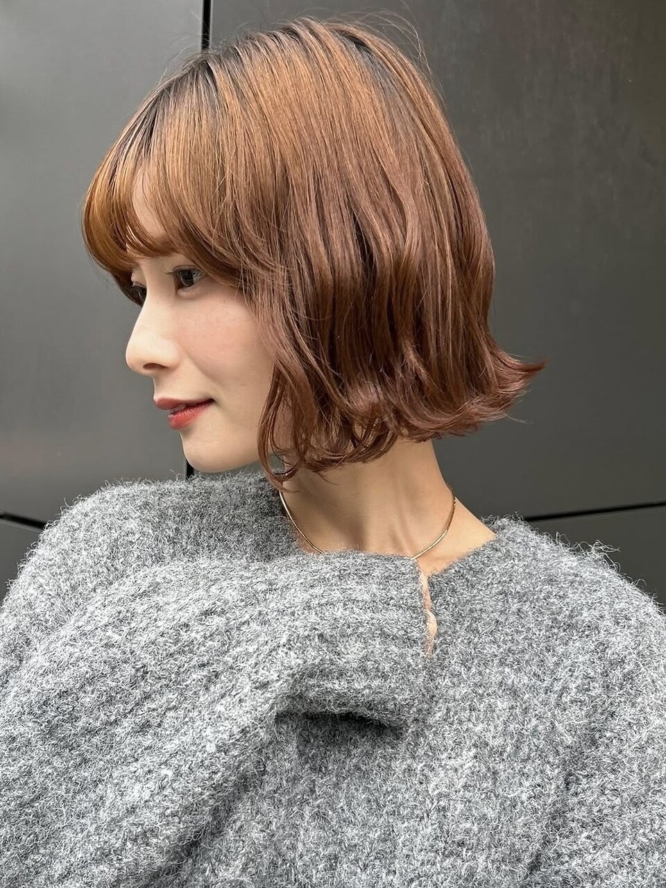 ラフな束感が今っぽい◎韓国風くびれボブ　A1204