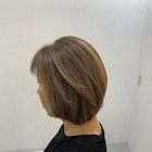 20代30代40代◎小顔に見えせる似合わせカットオリーブグレー