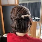 お呼ばれ ヘアセット ハーフアップ 辻堂
