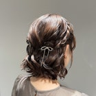 ハーフツインヘアセット