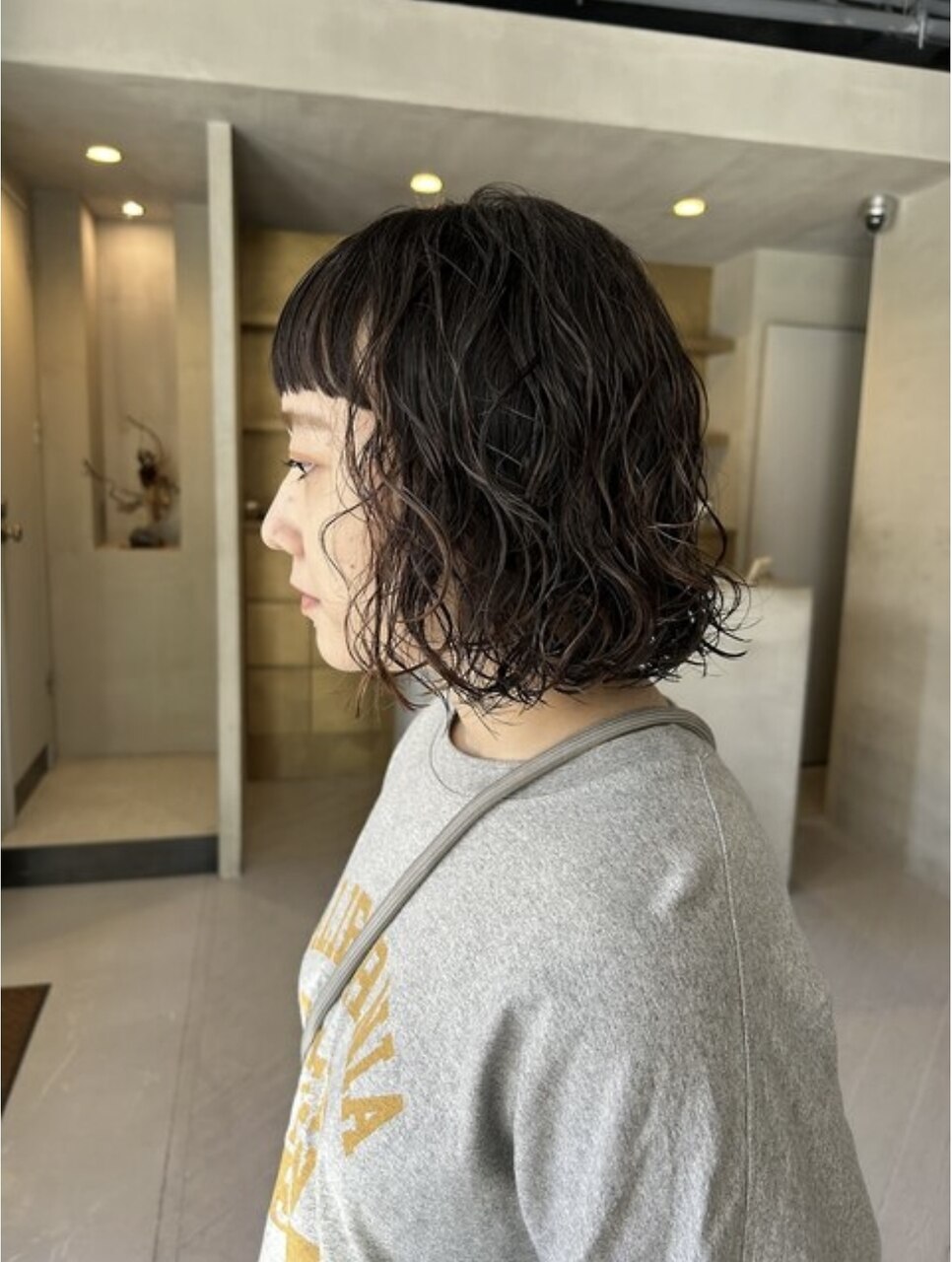 ボブパーマ スパイラルパーマ ミディアムパーマ ボブ 山中
