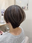 ショートボブ×ハイライト