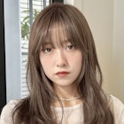 ロングレイヤー/くびれヘア/ブラウンカラー/透明感カラー