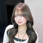 大人ガーリー 韓国ヘア顔周りレイヤーロング_F21299