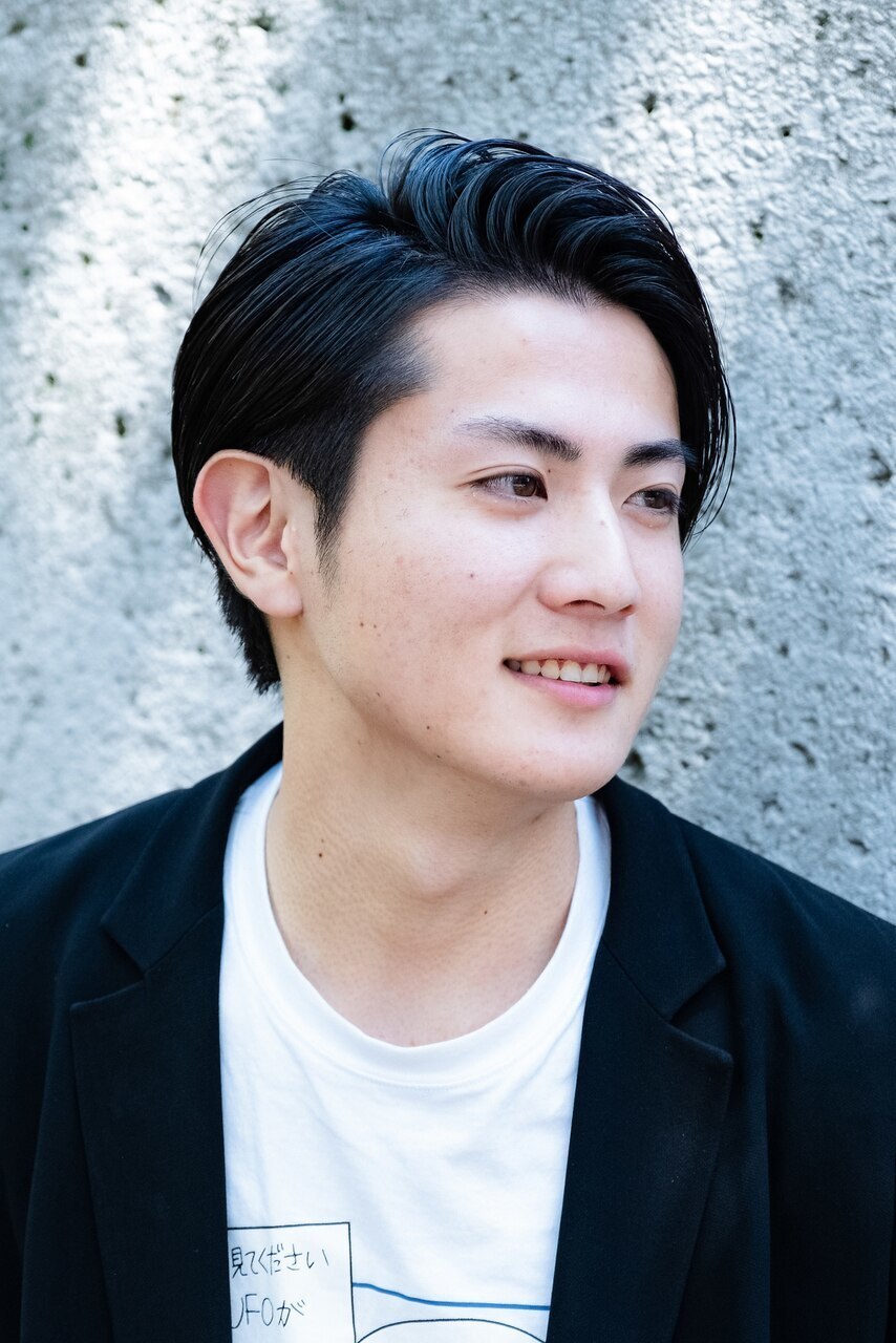 リバースセンターパートの大人メンズショート