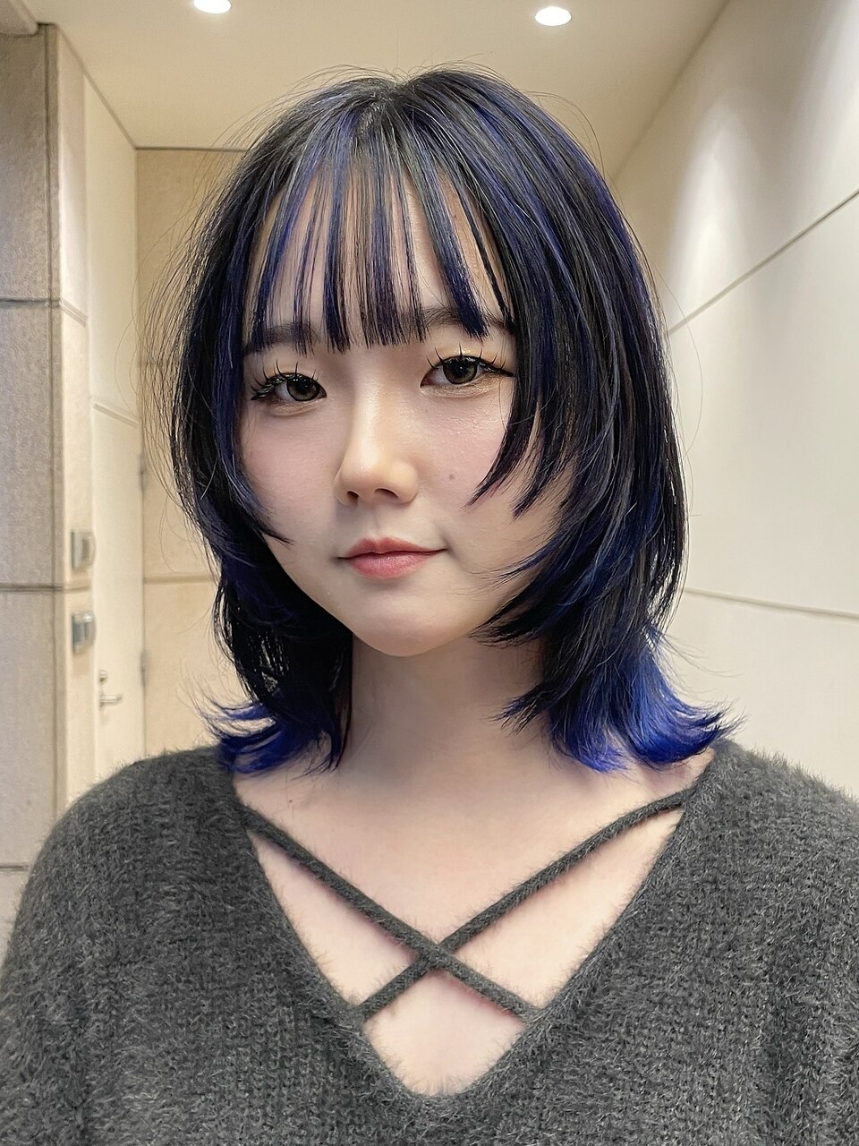 ボブウルフ×デザインカラー