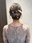 【ヘアセット】綺麗めシニョン