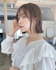 あご下2センチ外ハネ大人カジュアルボブ