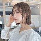 あご下2センチ外ハネ大人カジュアルボブ