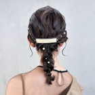 韓国ヘア顔周りレイヤーおくれ毛ダークアッシュ_ba576541