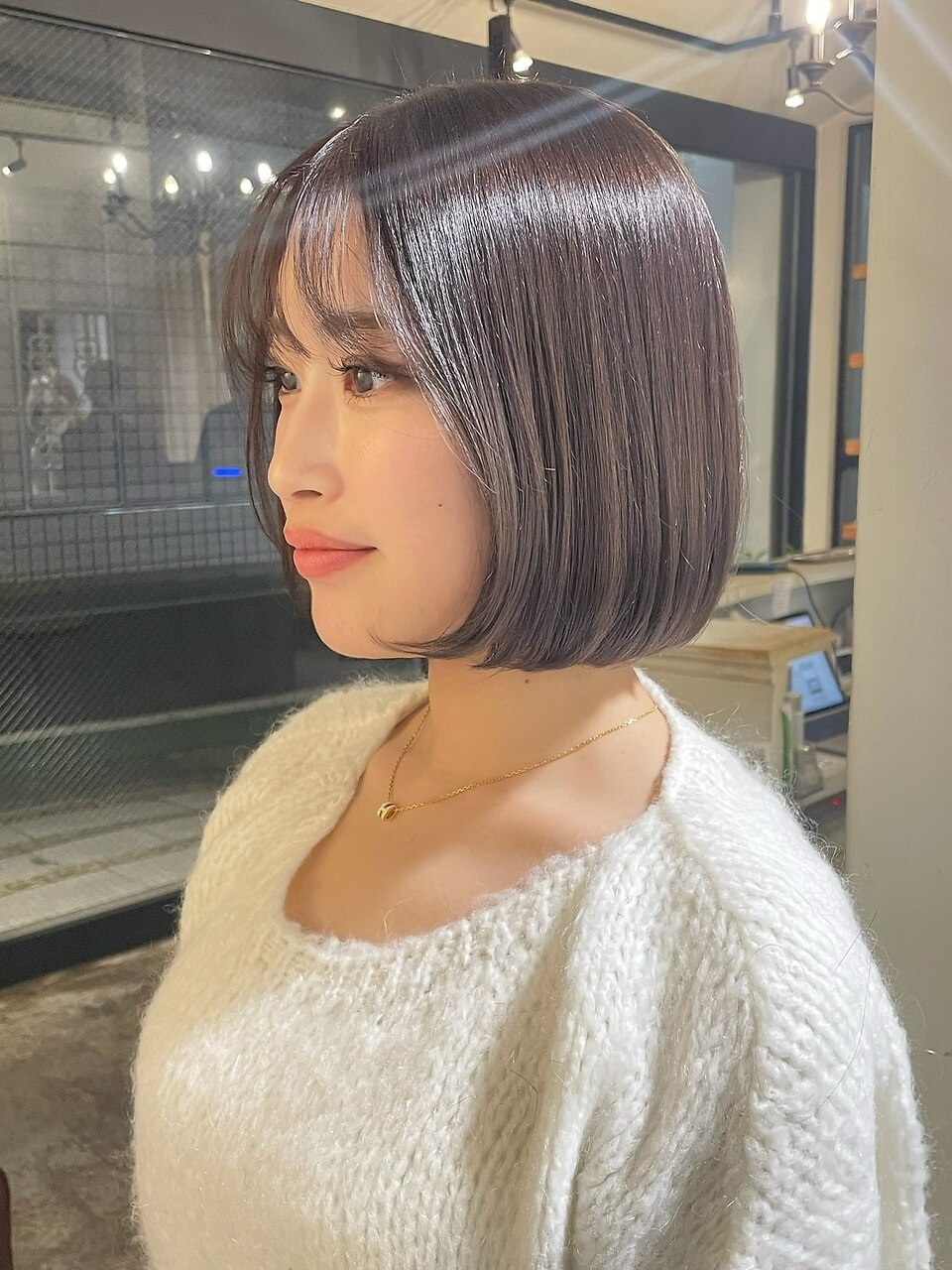 20代30代40代大人可愛い丸みボブ