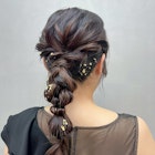 おくれ毛ロング前髪カット韓国ヘア_ba573581