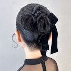 暗めカラーおくれ毛グレージュ前髪カット_ba566651