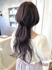 福山人気くらげロングウルフラベンダーカラー20代30代艶髪丸み