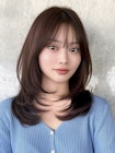 ミディアムレイヤーカット/大人上品/前髪顔まわり/20代30代40代