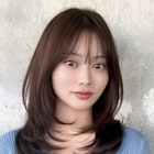 ミディアムレイヤーカット/大人上品/前髪顔まわり/20代30代40代