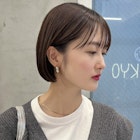 20代30代ショートボブ前髪ありボブミニボブ顔周りレイヤーカット