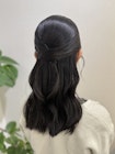 ナチュラルな綺麗めハーフアップ