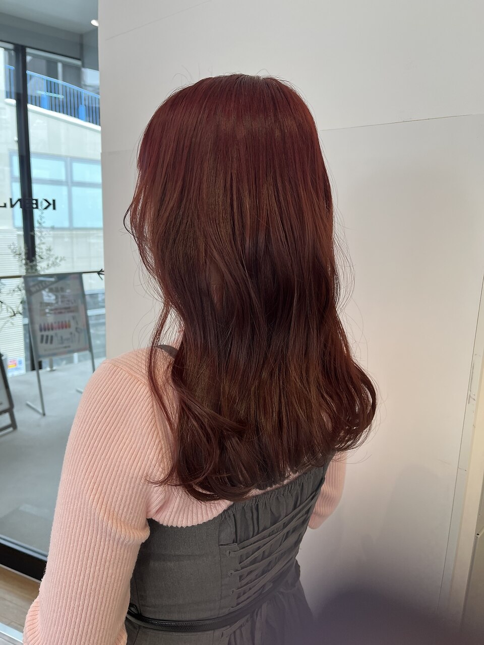 ブリーチなし!レッドブラウン