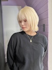 ブロンド　×  レイヤーカット