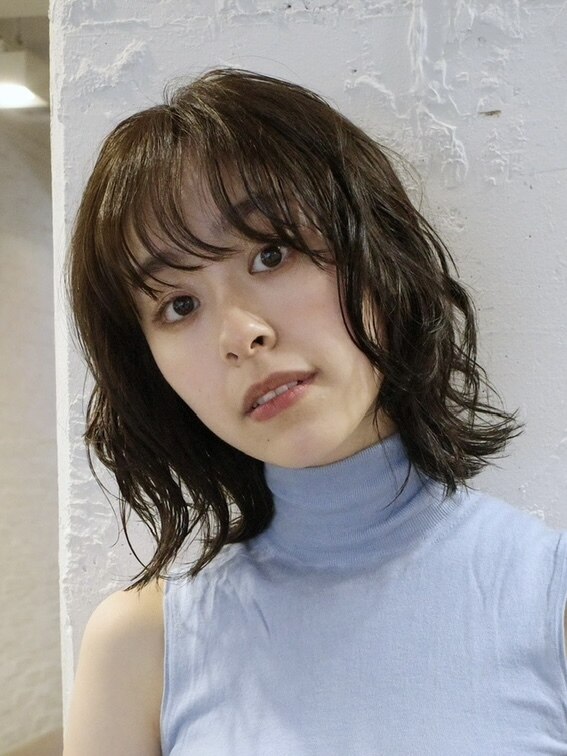 ミディアムパーマ、ロブパーマ、ボブパーマ、ロブ、レイヤー