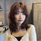 チェリーレッド/ミディアムレイヤー/ウルフ/ボルドーカラー