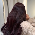ワインレッド/ボルドーカラー/ブリーチなしカラー/表参道美容室