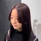 ラベンダーカラー/ラベンダーブラウン/顔周りカット/表参道