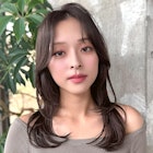 くびれレイヤーカット/ミディアムヘア/シャギー/30代/40代/50代