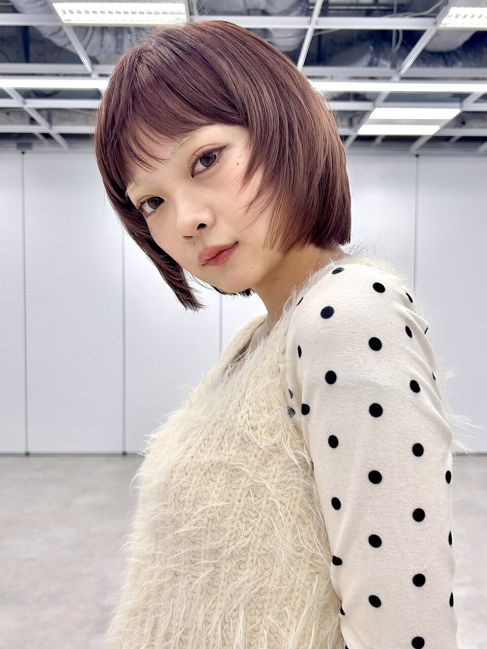 似合わせ顔まわりカット×ミニボブ