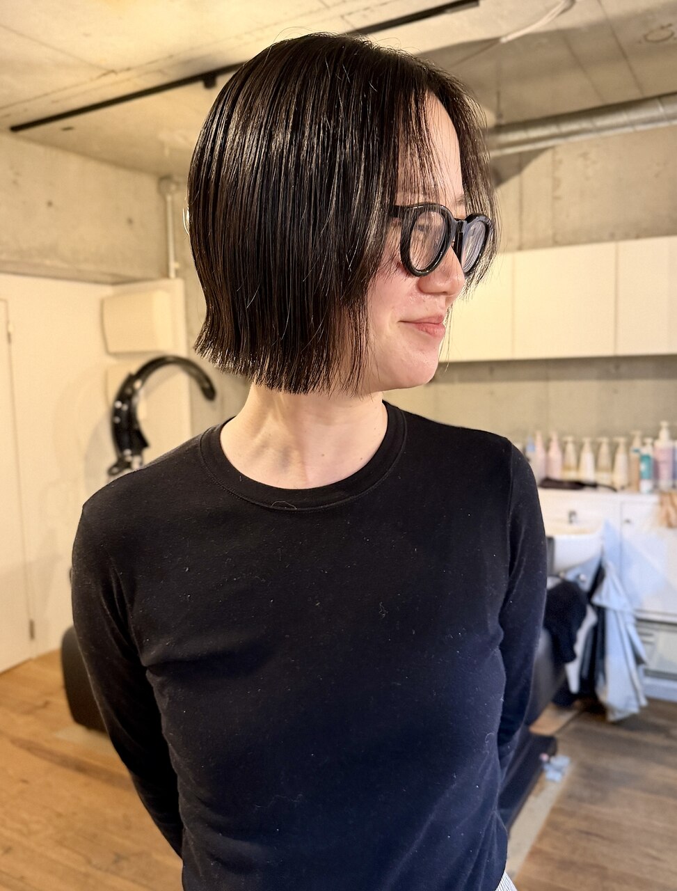 20代30代40代切りっぱなしボブぱっつんボブ大人ボブショートボブ