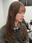 大阪/心斎橋/ヘーゼルベージュ/ダブルカラー/レイヤーカット