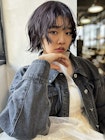 【 アンニュイボブ× ラベンダーブラウン 】浅野美紀