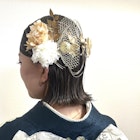 立川/成人式、前撮りに!振袖着付けと華やかボブアレンジ