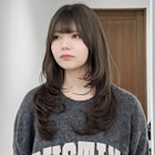 ロング / ハイレイヤー / ラベンダーアッシュ