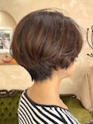 ★くびれショート/ひし形ショートボブモカブラウン/銀座20代30代