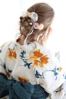 浴衣 ヘアアレンジ ミルクティーベージュ10代20代30代