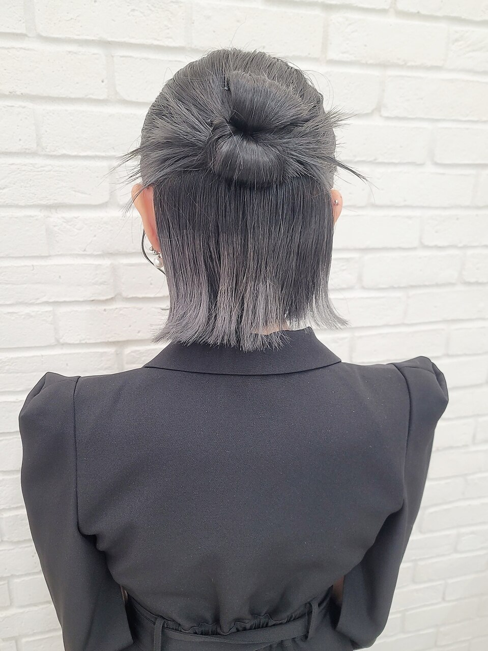 かちもりヘアハーフアップ短めヘアアレンジボブヘアセット渋谷