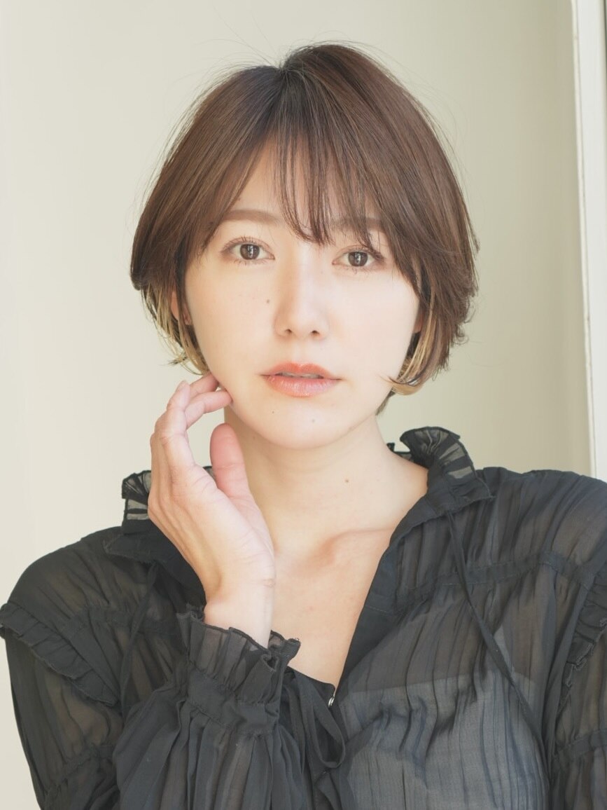 丸みショート・ボブ/丸顔/前髪あり/絶壁解消/３0代/４0代/５0代