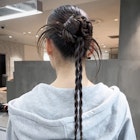 ロングおくれ毛韓国ヘアイメチェン_ba587611