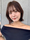 くびれ美人ボブ/韓国風小顔前髪/艶髪ミディアム