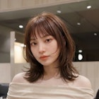 美髪ショートウルフ/ハッシュカット/モカブラウン